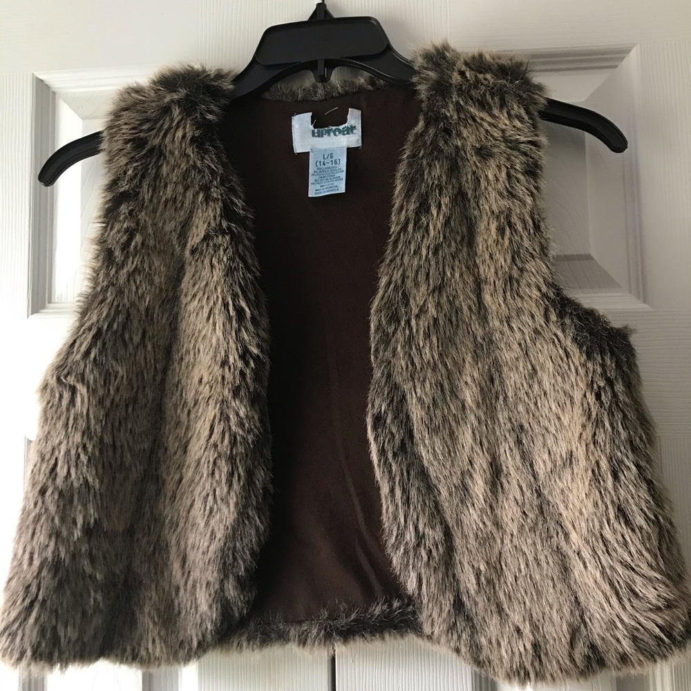 Faux fur vest